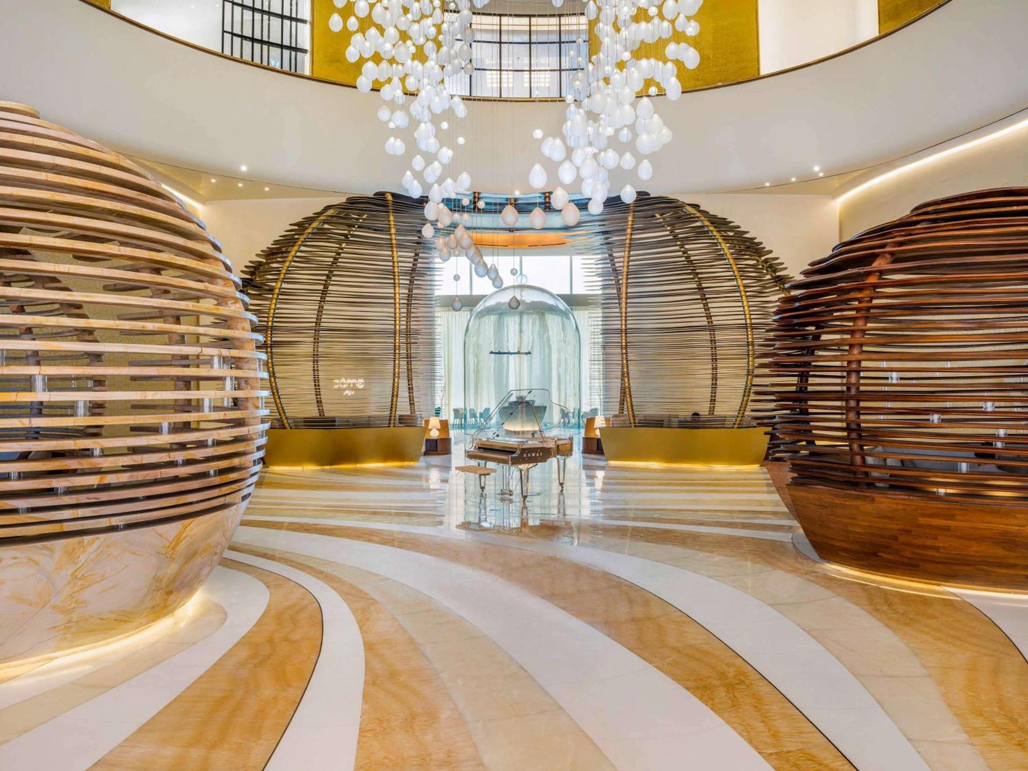 Fairmont Doha Lusail Exterior foto The interior of the hotel